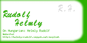 rudolf helmly business card